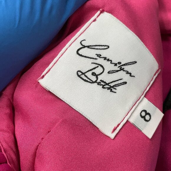 Camilyn Beth GoGo Dress Sz 8 in Fuchsia Designed in FL Made in NY - Picture 4 of 5